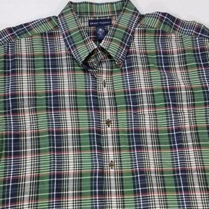 Sharp Grant Thomas Plaid Print Shirt Men's XL